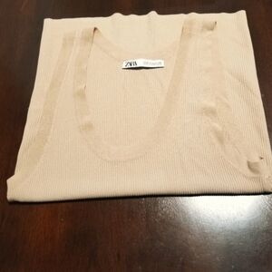 XL Zara Basic Nude Tank Top